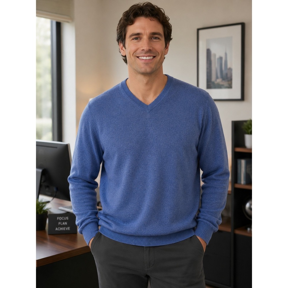 Brooks Brothers Men's Sweater Blue Size XL Business Office Workwear -47